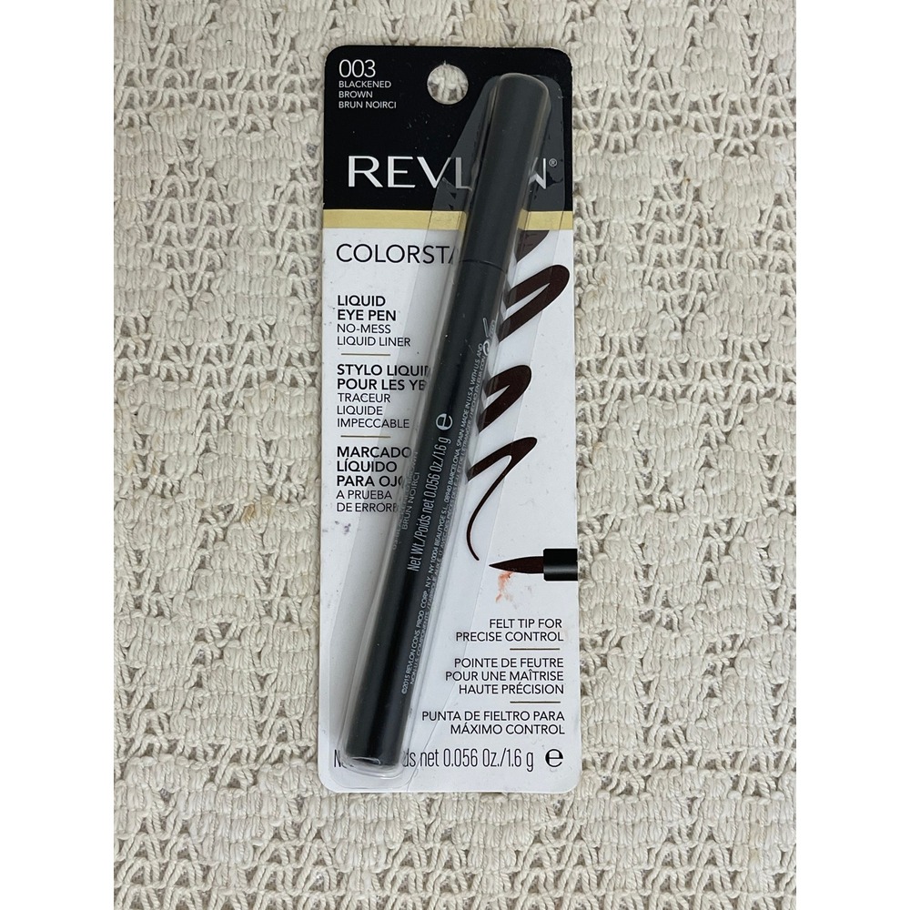 Revlon ColorStay Liquid Eye Pen 003 Blackened Brown Felt Tip Eyeliner 0.056 oz